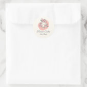 Zoete Cake Bakkerij Cake & Dessert Logo Ronde Sticker (Tas)