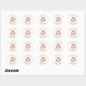 Zoete Cake Bakkerij Logo Ronde Sticker (Vel)