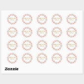 Zoete Cake "Gebakken met liefde" Sticker (Vel)