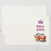 Zoete cake ontwerp briefpapier (Voorkant / Achterkant)