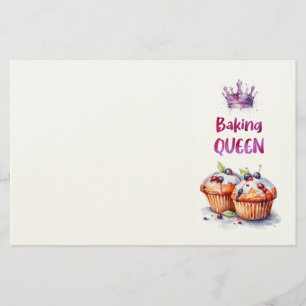 Zoete cake ontwerp briefpapier
