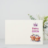 Zoete cake ontwerp briefpapier (Staand voorkant)