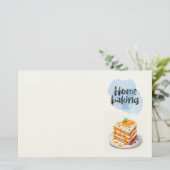 Zoete cake ontwerp briefpapier (Staand voorkant)