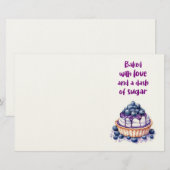 Zoete cake ontwerp briefpapier (Voorkant / Achterkant)
