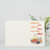 Zoete cake ontwerp briefpapier (Staand voorkant)