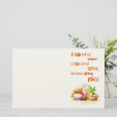 Zoete cake ontwerp briefpapier (Staand voorkant)
