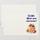 Zoete cake ontwerp briefpapier (Voorkant / Achterkant)