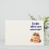 Zoete cake ontwerp briefpapier (Staand voorkant)