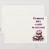 Zoete cake ontwerp briefpapier (Voorkant / Achterkant)