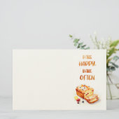 Zoete cake ontwerp briefpapier (Staand voorkant)