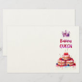 Zoete cake ontwerp briefpapier (Voorkant / Achterkant)