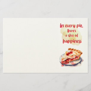 Zoete cake ontwerp briefpapier