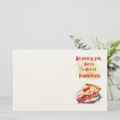 Zoete cake ontwerp briefpapier (Staand voorkant)