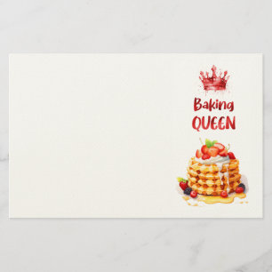 Zoete cake ontwerp  briefpapier