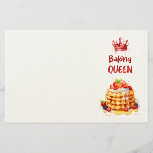 Zoete cake ontwerp  briefpapier (Voorkant)