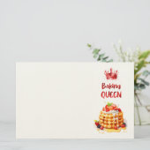 Zoete cake ontwerp  briefpapier (Staand voorkant)