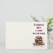 Zoete cake ontwerp briefpapier (Staand voorkant)