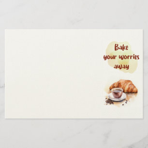 Zoete cake ontwerp briefpapier