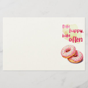 Zoete cake ontwerp briefpapier