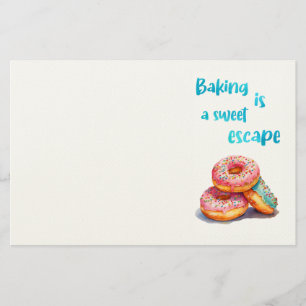 Zoete cake ontwerp briefpapier