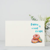 Zoete cake ontwerp briefpapier (Staand voorkant)