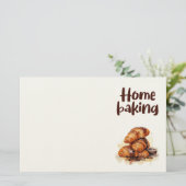 Zoete cake ontwerp  briefpapier (Staand voorkant)