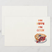 Zoete cake ontwerp briefpapier (Voorkant / Achterkant)