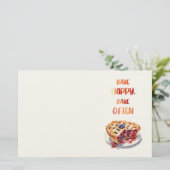 Zoete cake ontwerp briefpapier (Staand voorkant)