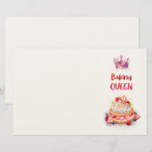 Zoete cake ontwerp briefpapier (Voorkant / Achterkant)
