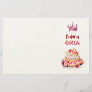 Zoete cake ontwerp briefpapier