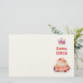 Zoete cake ontwerp briefpapier (Staand voorkant)