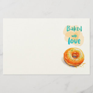Zoete cake ontwerp briefpapier
