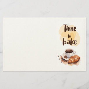 Zoete cake ontwerp  briefpapier