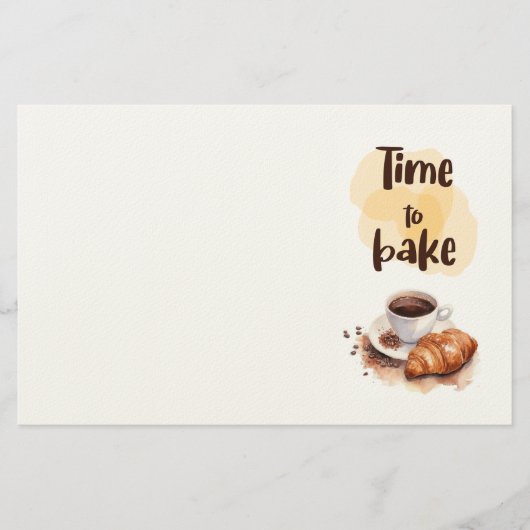 Zoete cake ontwerp briefpapier (Voorkant)
