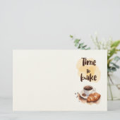 Zoete cake ontwerp briefpapier (Staand voorkant)