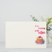 Zoete cake ontwerp briefpapier (Staand voorkant)