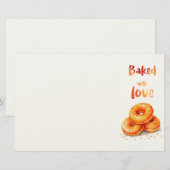 Zoete cake ontwerp briefpapier (Voorkant / Achterkant)