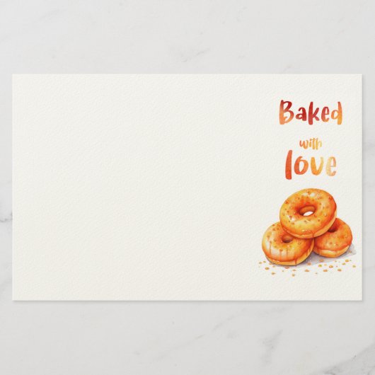 Zoete cake ontwerp briefpapier (Voorkant)