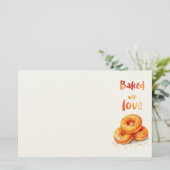 Zoete cake ontwerp briefpapier (Staand voorkant)