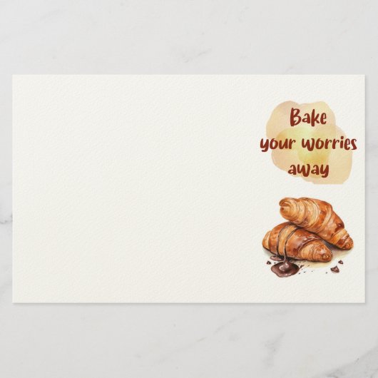 Zoete cake ontwerp briefpapier (Voorkant)