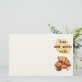 Zoete cake ontwerp briefpapier (Staand voorkant)