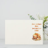 Zoete cake ontwerp briefpapier (Staand voorkant)