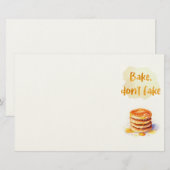 Zoete cake ontwerp briefpapier (Voorkant / Achterkant)