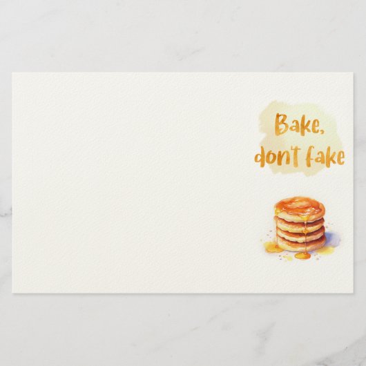 Zoete cake ontwerp briefpapier (Voorkant)