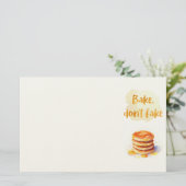 Zoete cake ontwerp briefpapier (Staand voorkant)