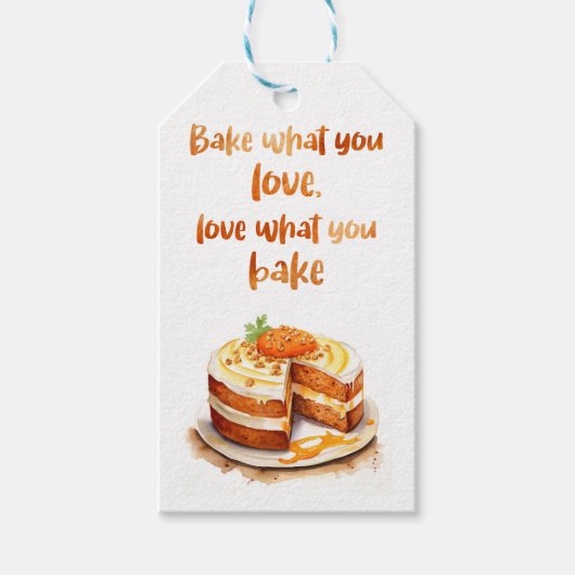 Zoete cake ontwerp  cadeaulabel (Voorkant)