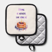 Zoete cake ontwerp  pannenlap (Voorkant / Achterkant)