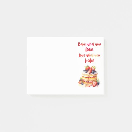Zoete cake ontwerp post-it® notes (Voorkant)