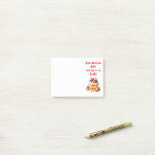 Zoete cake ontwerp post-it® notes (Op bureau)