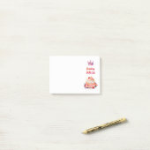 Zoete cake ontwerp post-it® notes (Op bureau)